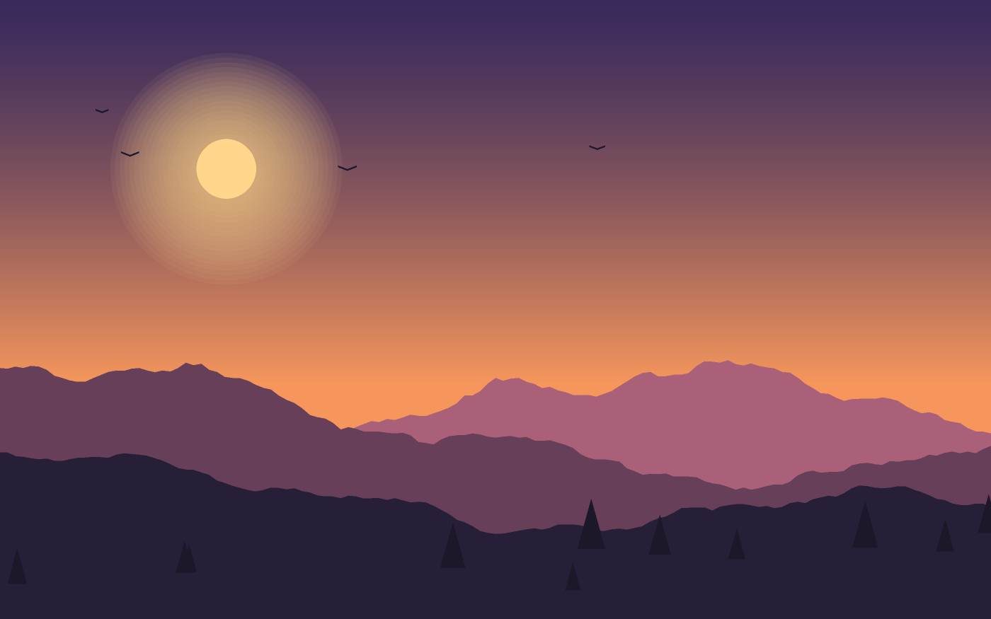 Landschapsillustratie