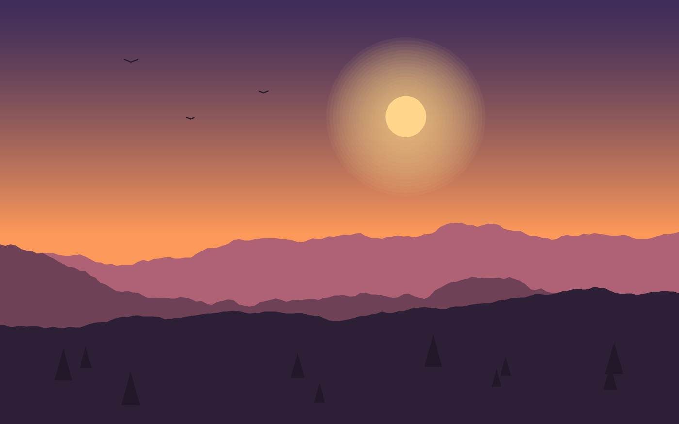 Landschaftsillustration