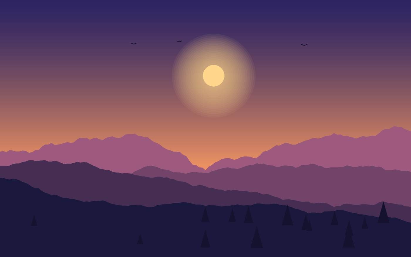 Landschaftsillustration