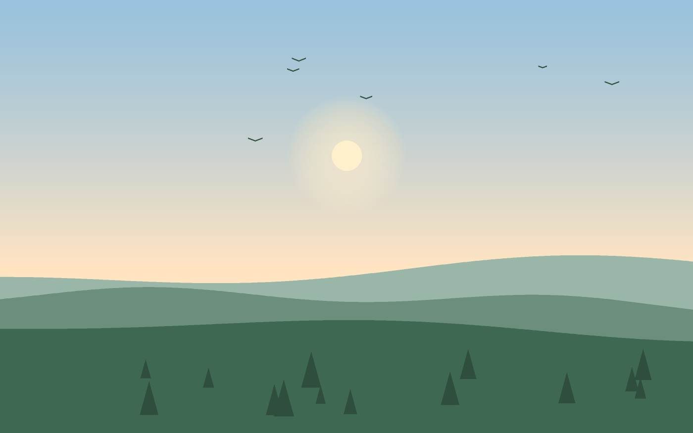 Landschapsillustratie