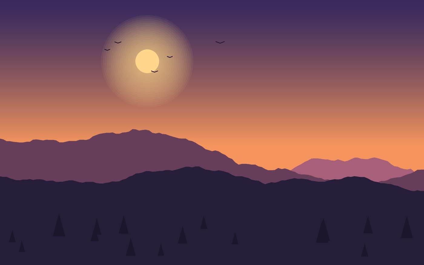 Ilustrace krajiny
