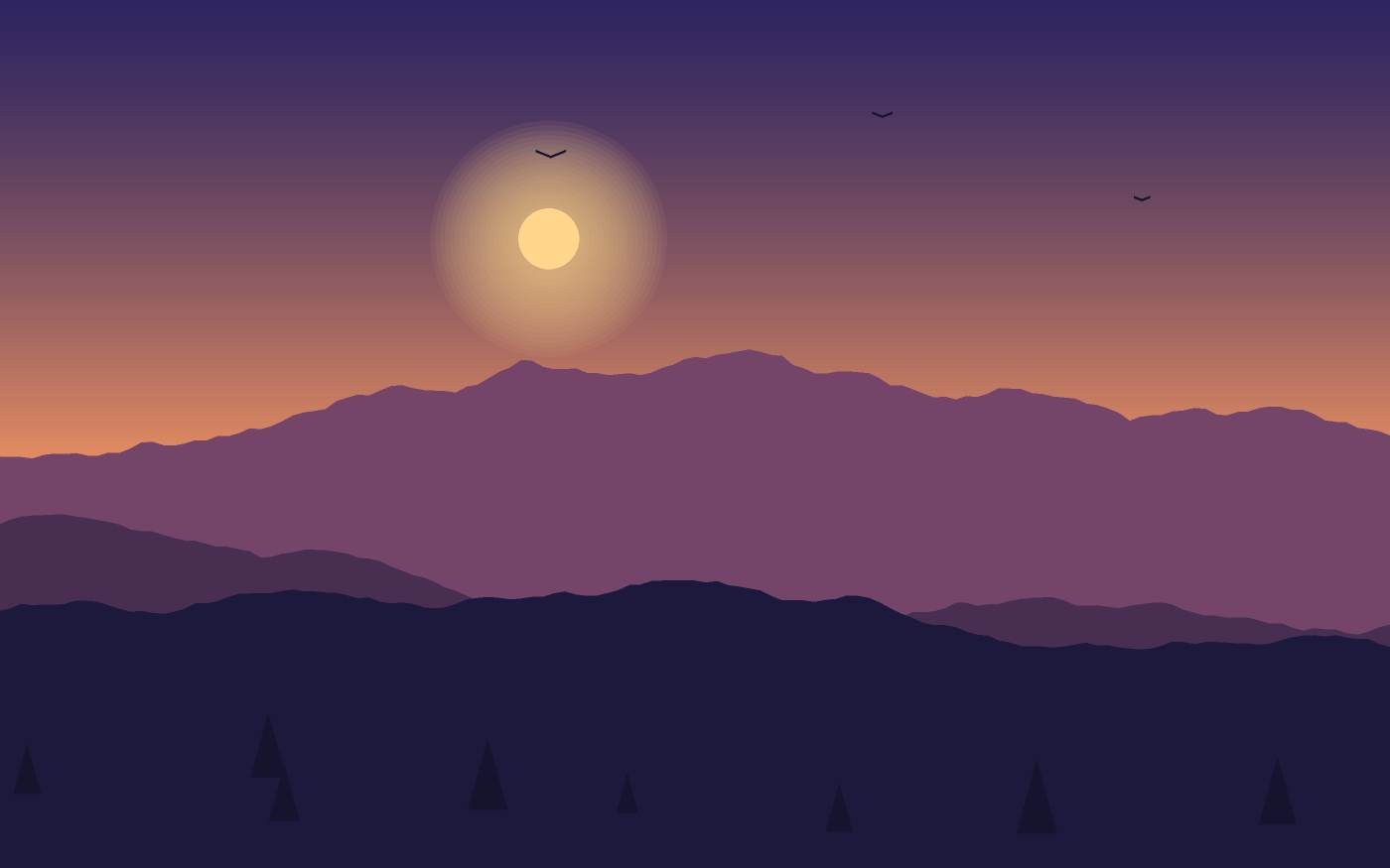 Ilustrace krajiny
