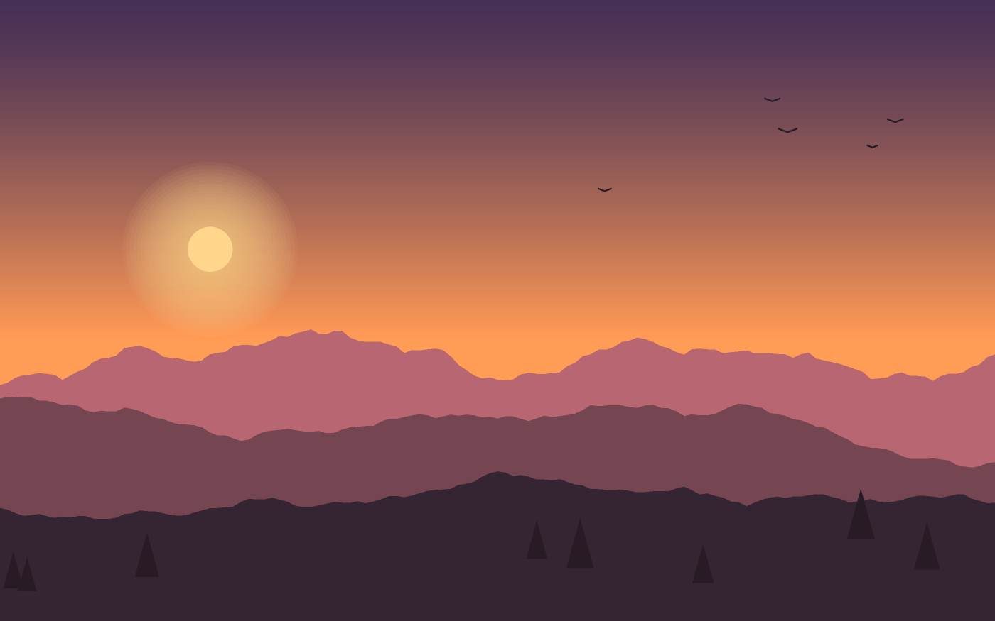 Ilustración de un paisaje