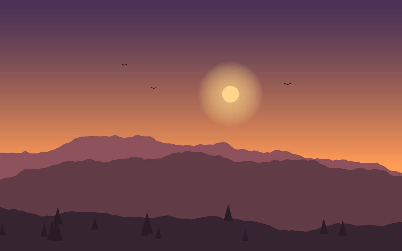 Ilustración de un paisaje