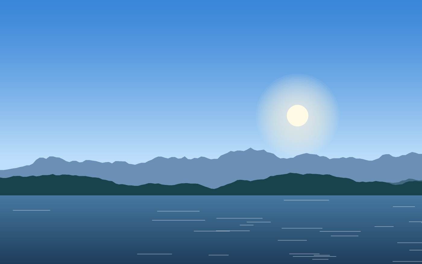 Illustrazione di un paesaggio