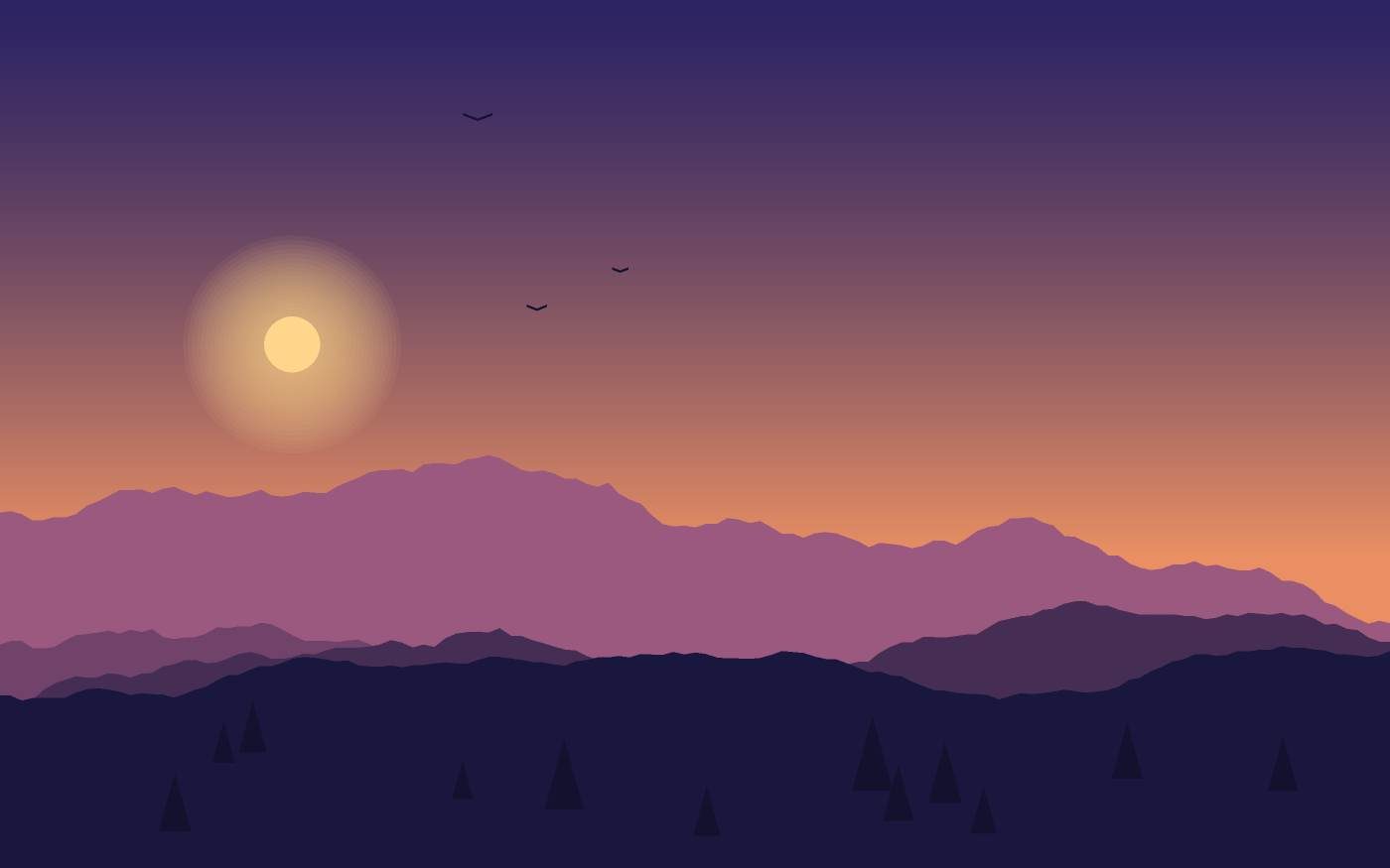 Landschapsillustratie