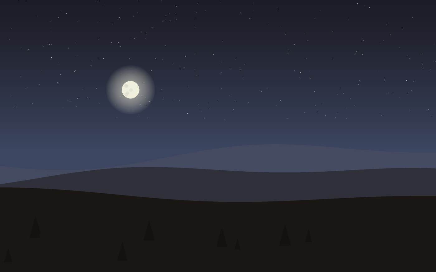Ilustração de uma paisagem