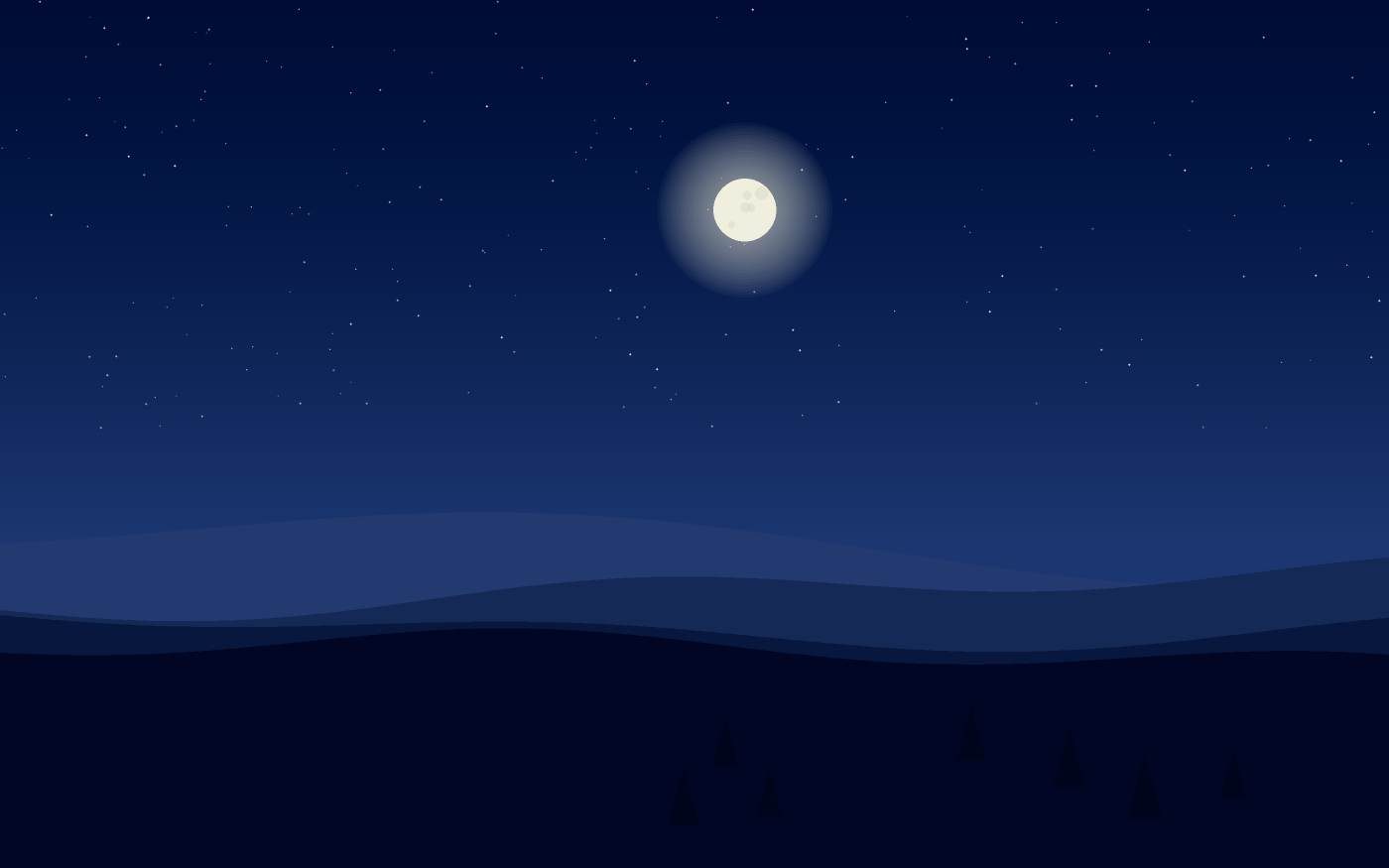 Ilustração de uma paisagem